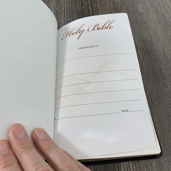 Holy Bible KJV Personal Reference CornerStone Genuine Bonded Leather Red Letter - Picture 6 of 11